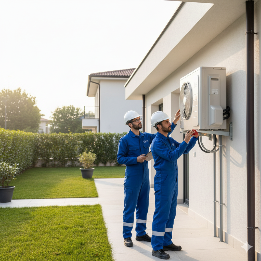 Installazione Pompa di Calore (Riscaldamento, Raffrescamento e Acqua Calda Sanitaria)