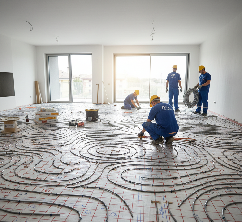 Realizzazione Impianto a Pavimento Radiante (Riscaldamento/Raffrescamento)